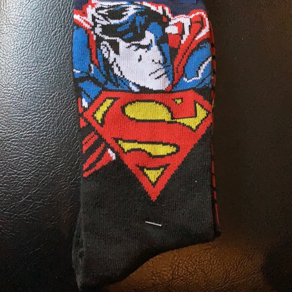 New Superman socks - 2 pairs, two different designs